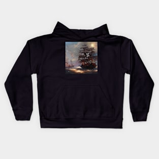 Life is like an Ocean! rough seas ahead. Ahoy! Kids Hoodie